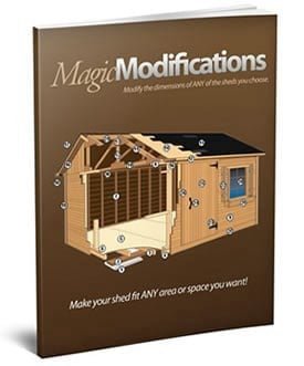 Free Bonus 2: Magic Modifications Worksheet included with My Shed Plans